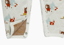 Load image into Gallery viewer, Camping Bear Classic Button Jacquard Baby Jumpsuit