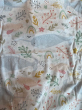 Load image into Gallery viewer, Bamboo Baby Knotted Gown With Beanie - Sweet Sea