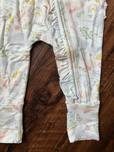Load image into Gallery viewer, Ivy Bamboo Ruffled Footless Zippy Baby Romper - Sweet Sea