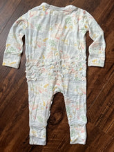 Load image into Gallery viewer, Ivy Bamboo Ruffled Footless Zippy Baby Romper - Sweet Sea
