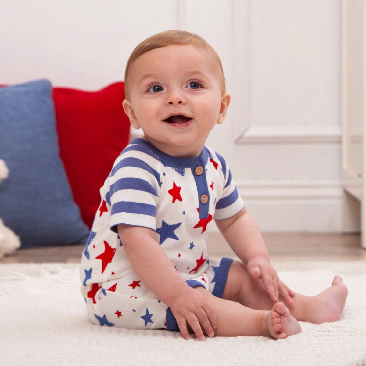 Stars and shop stripes romper