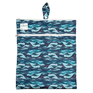 Wet & Dry Bag - Navy Tidal Wave