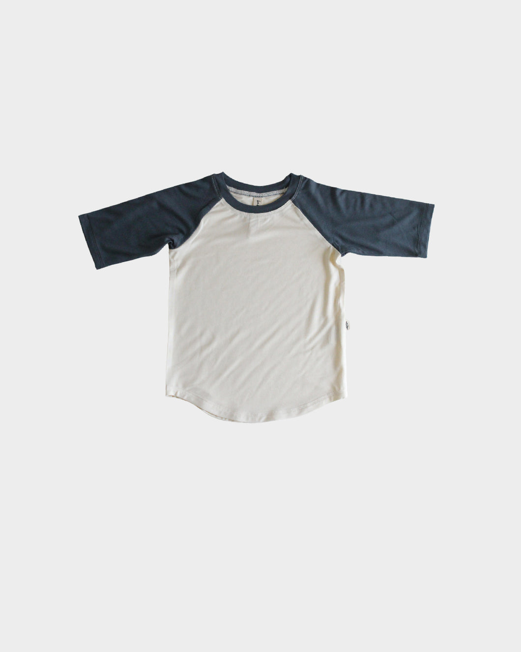 Baseball Tee - Dusty Blue/Cream