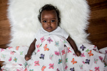 Load image into Gallery viewer, Lulujo Muslin Cotton Swaddle - Butterfly
