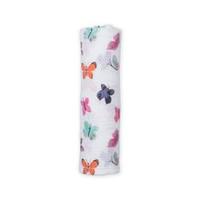 Load image into Gallery viewer, Lulujo Muslin Cotton Swaddle - Butterfly
