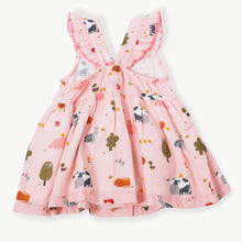 Load image into Gallery viewer, Chick Chick Farm Ruffled Sleeveless Button Front Dress + Bloomer Set - Blush
