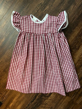 Load image into Gallery viewer, Maroon &amp; White Dress with Bow (Gina)
