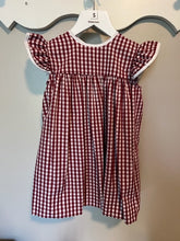 Load image into Gallery viewer, Maroon &amp; White Dress with Bow (Gina)
