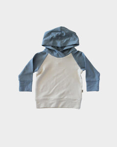 Colorblock Hoodie - Slate Blue