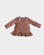 Load image into Gallery viewer, Peplum Top &amp; Legging Set - Cheetah In Rosewood
