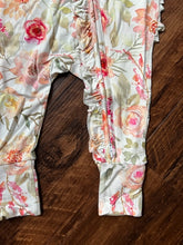 Load image into Gallery viewer, Ivy Bamboo Ruffled Footless Zippy Baby Romper - Grandma&#39;s Kiss
