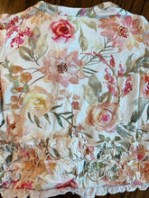 Load image into Gallery viewer, Ivy Bamboo Ruffled Footless Zippy Baby Romper - Grandma&#39;s Kiss
