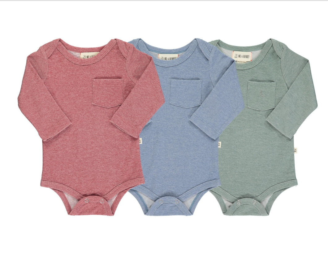 Tellico Triple Pack Onesies - Green, Blue & Rust
