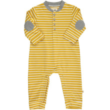 Load image into Gallery viewer, Niota Romper - Mustard Stripe
