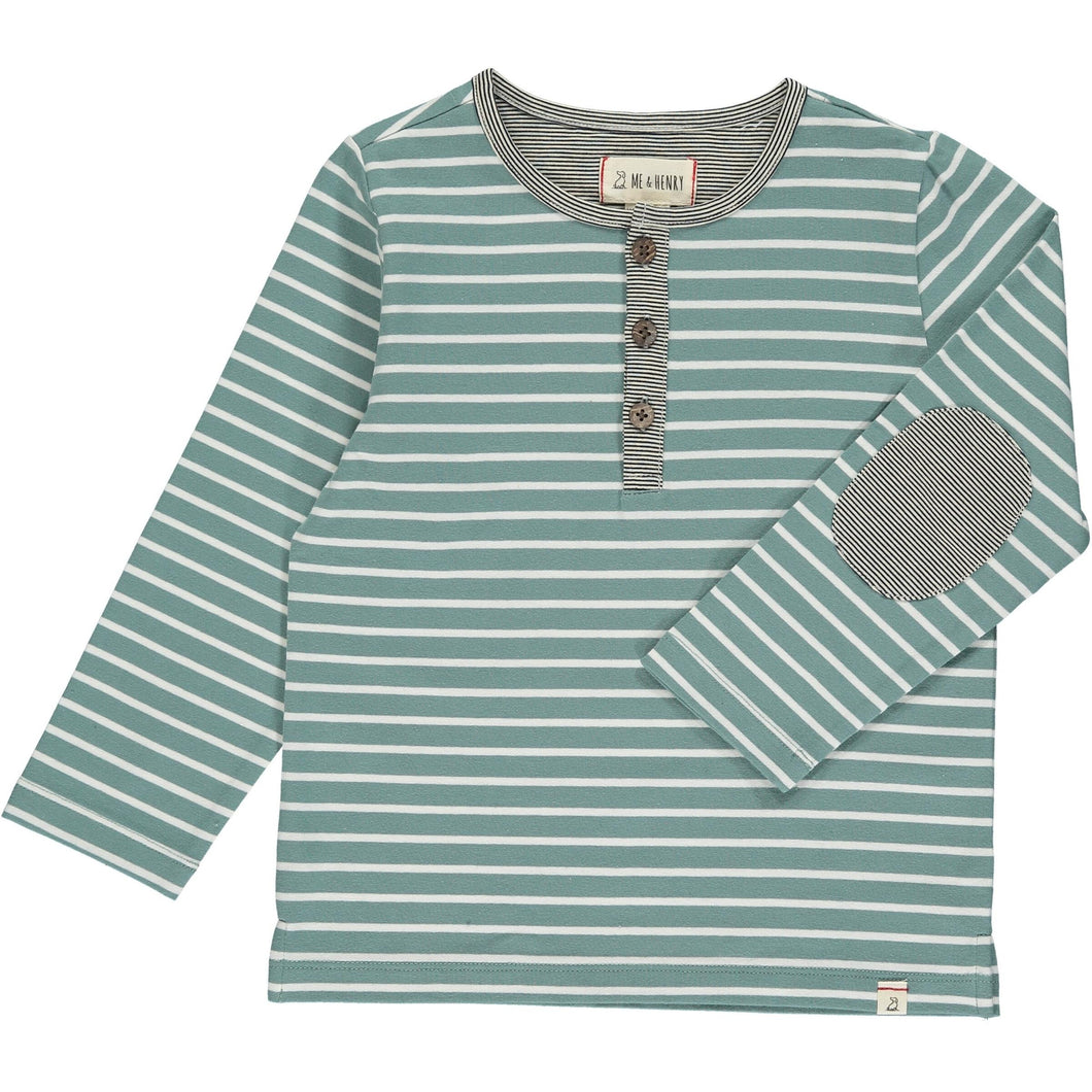 Mascot Henley Shirt - Blue Stripe