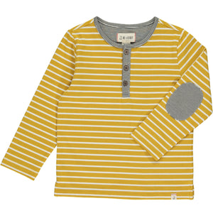 Mascot Henley Shirt - Mustard Stripe