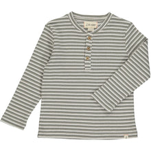 Load image into Gallery viewer, Adams Ribbed Henley Shirt - Grey Stripe
