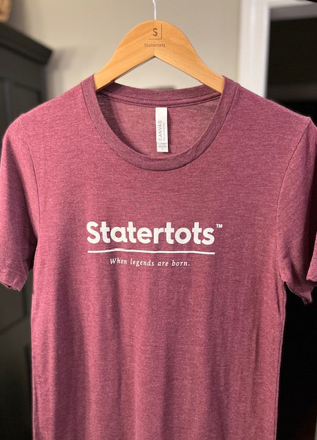 Original Adult Unisex Triblend Maroon Tee