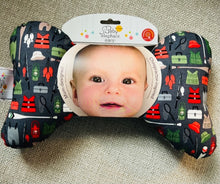 Load image into Gallery viewer, Baby Elephant Ears Head Support - Here Fishy Fishy Pattern
