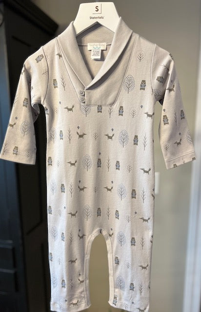 Shawl Neck Long Romper