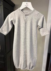 Convertible Gown - Grey Stripe