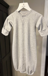 Convertible Gown - Grey Stripe