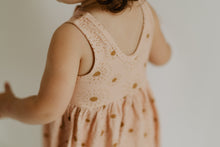 Load image into Gallery viewer, The Henley Tank Dress features a scoop back neck, gathered skirt, a functional button placket.   Fit: true to size  Features: scoop back neck, gathered skirt  Fabric: 95% bamboo 5% spandex jersey  Care: wash with like colors, gentle detergent, cool water, for best results lay flat to dry
