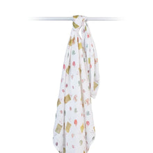 Load image into Gallery viewer, Lulujo Muslin Cotton Swaddle - Football

