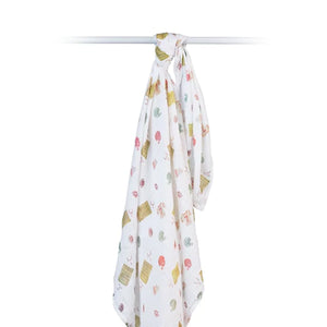 Lulujo Muslin Cotton Swaddle - Football