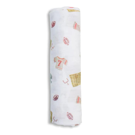 Lulujo Muslin Cotton Swaddle - Football