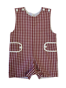 Maroon & White Shortall with Tabs (Pete)