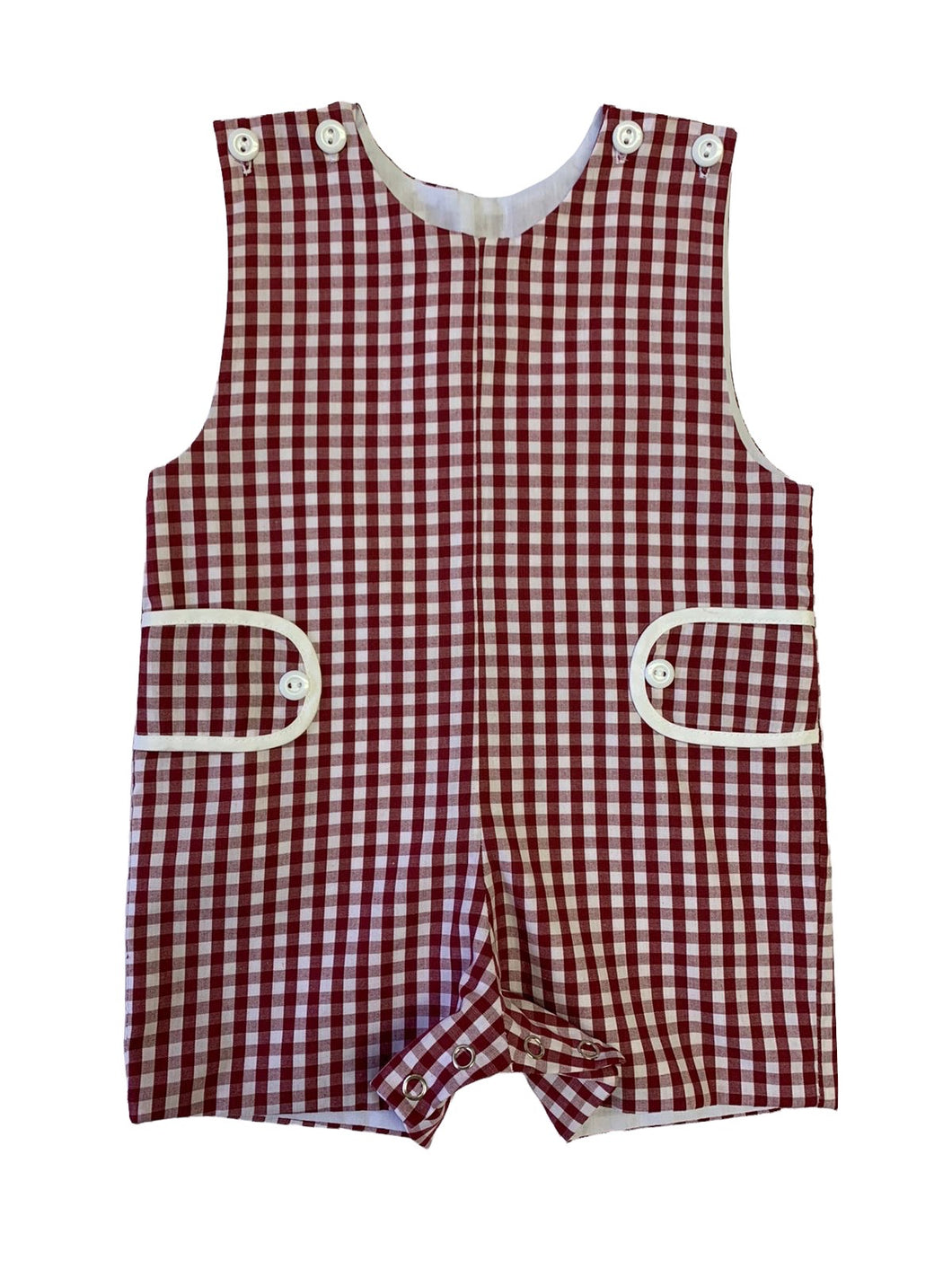 Maroon & White Shortall with Tabs (Pete)