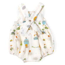 Load image into Gallery viewer, Fly Away Balloon Peter Pan Collar Bubble Romper - Natural
