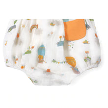 Load image into Gallery viewer, Fly Away Balloon Peter Pan Collar Bubble Romper - Natural
