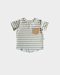 Pocket Tee - Vintage Stripe