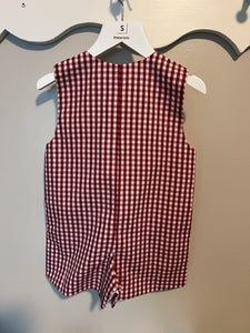 Maroon & White Shortall with Tabs (Pete)