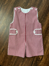 Load image into Gallery viewer, Maroon &amp; White Shortall with Tabs (Pete)
