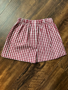 Maroon & White Shorts (Andy)
