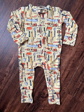 Load image into Gallery viewer, Connor Bamboo Footless Zippy Baby Romper - Tool Time
