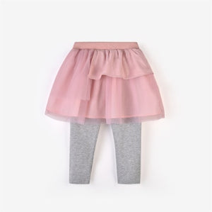 Tori Skirt with Legging - Dusty Pink & Grey