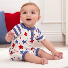 Load image into Gallery viewer, Stars &amp; Stripes Shortie Romper
