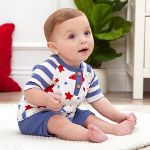 Stars & Stripes T-shirt & Shorts Set