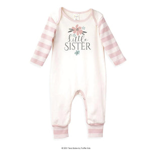 Little Sister Romper - Blush Pink & Ivory