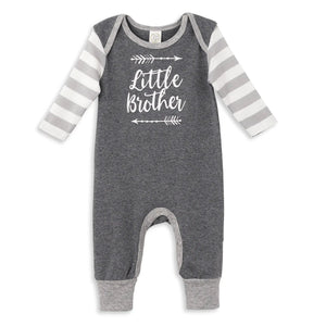 Little Brother Romper - Grey