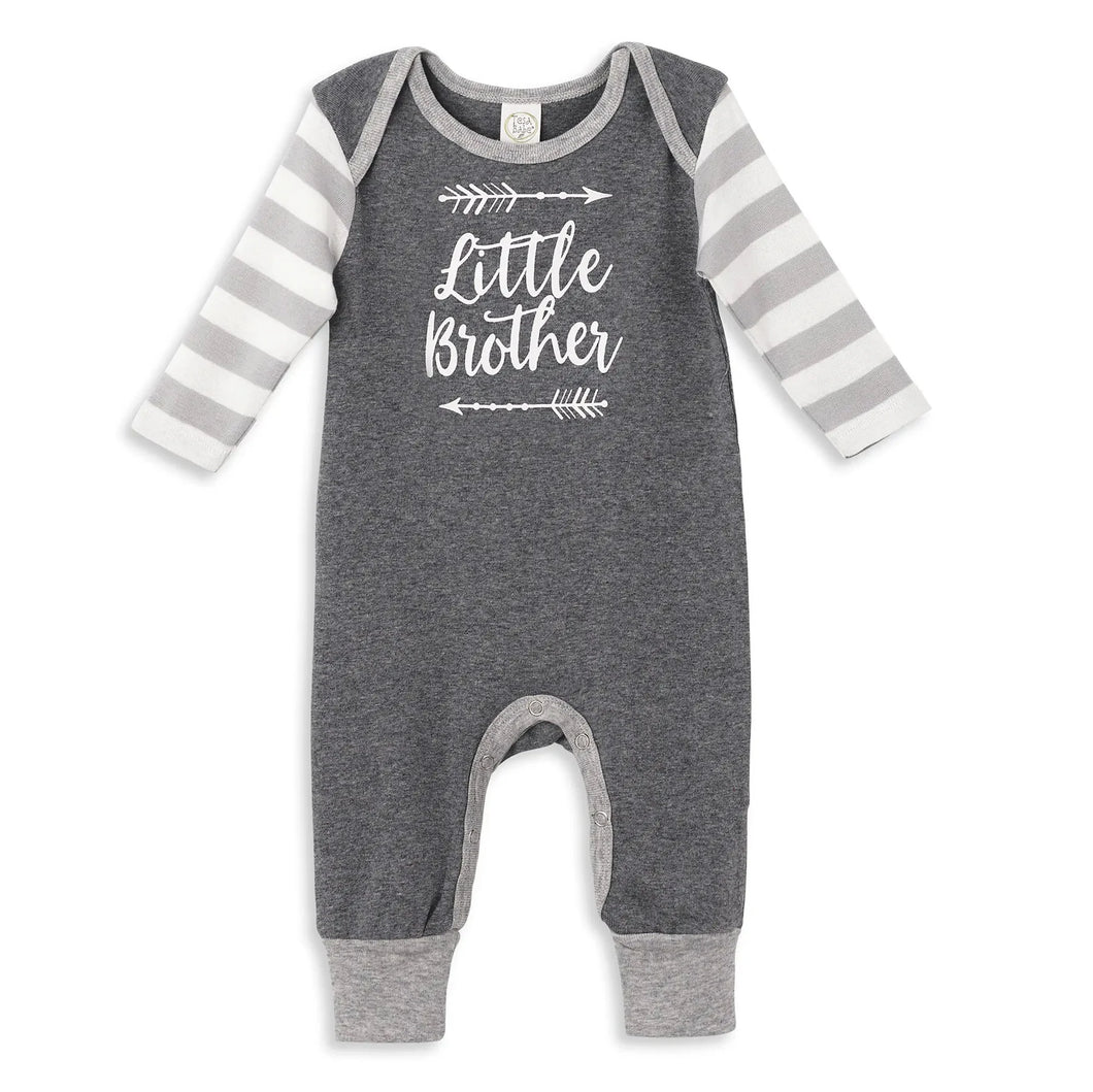 Little Brother Romper - Grey