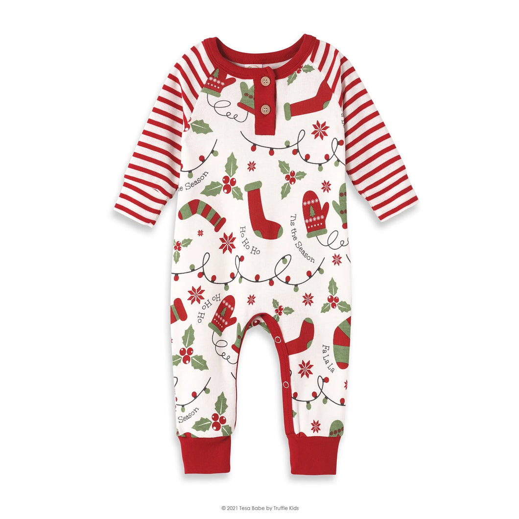 Tis The Season Henley Romper